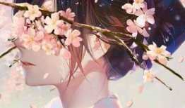 樱花漫画图片,一幅春日浪漫画卷